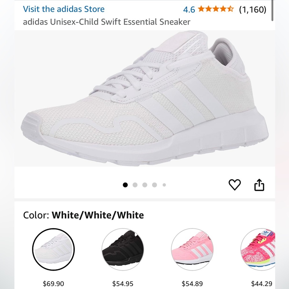 Adidas White Sneakers brand new!